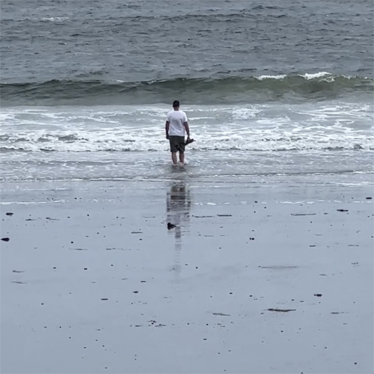 Alone staring at the sea